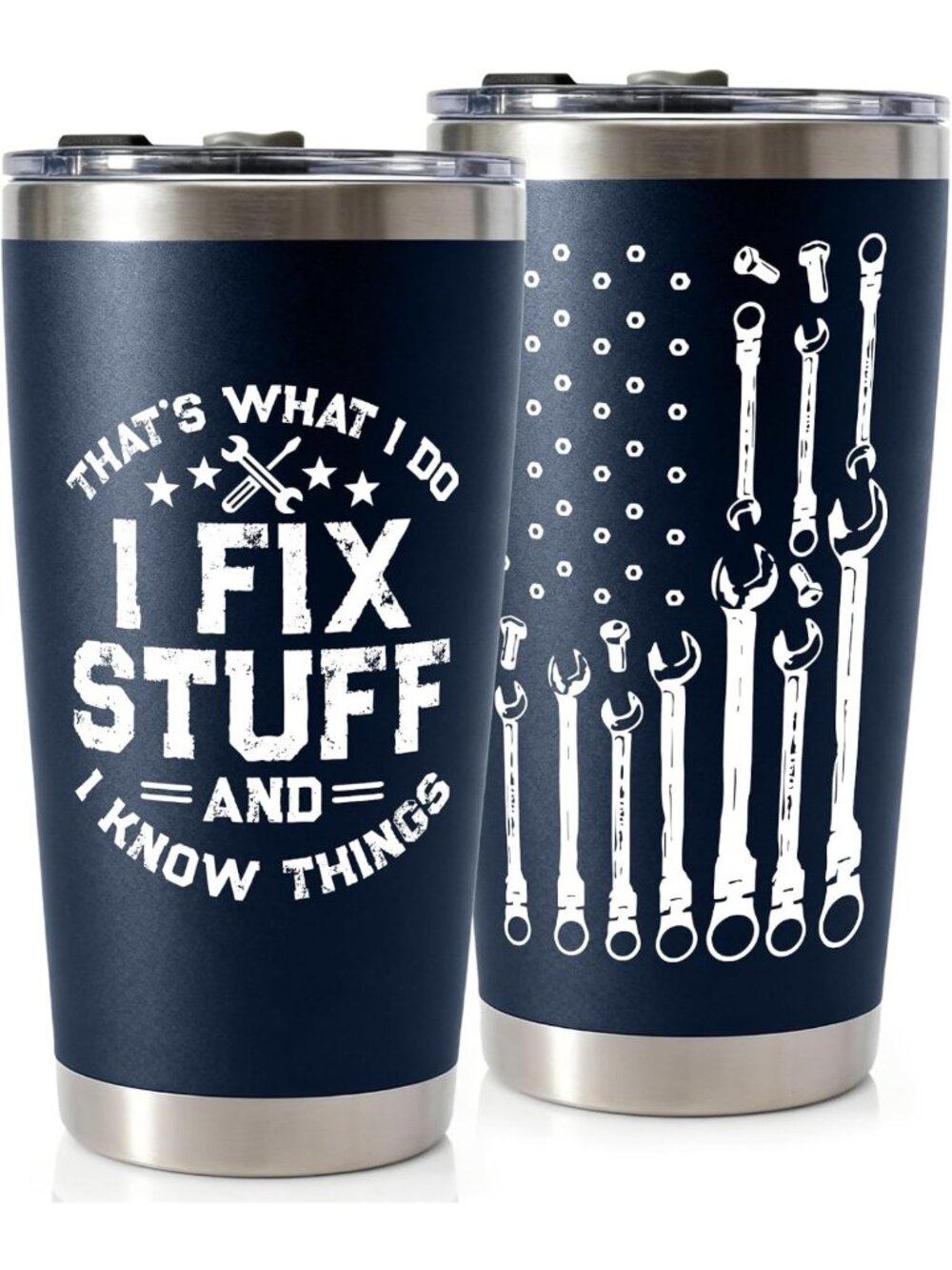 Cool Stainless Steel Tumbler 20oz - Perfect Birthday & Father's Day Gift for Him